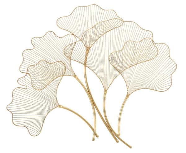 FURNLUX VÄGGKONST BLAD GULD 79CM