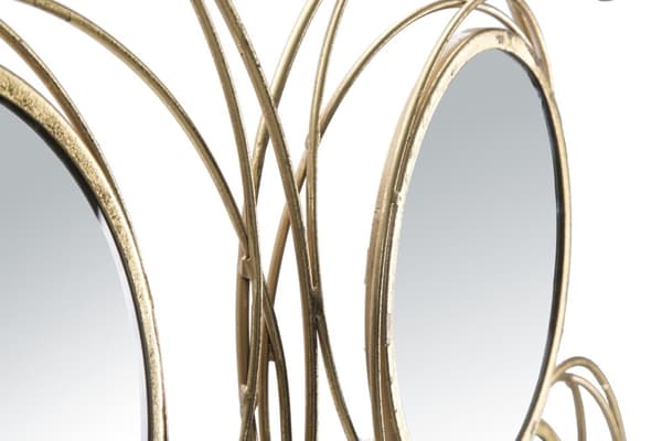FURNLUX VÄGGKONST SPEGEL GULD 125CM