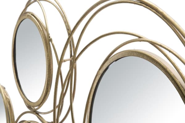 FURNLUX VÄGGKONST SPEGEL GULD 125CM