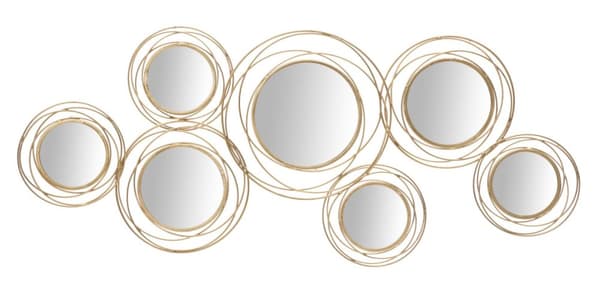 FURNLUX VÄGGKONST SPEGEL GULD 125CM