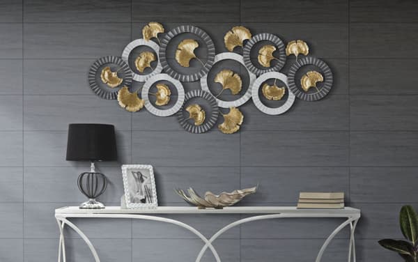 FURNLUX VÄGGKONSTY GULD 126CM