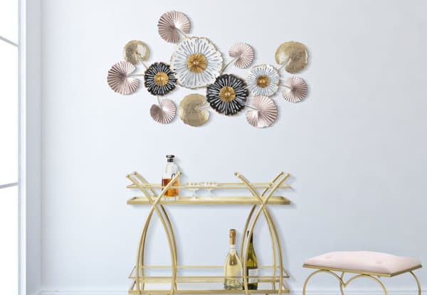 FURNLUX VÄGGKONST PINY ROSA 106CM