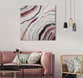Miniatyrbild 5 av 6: FURNLUX VÄGGKONST REDY ROSA 80CM