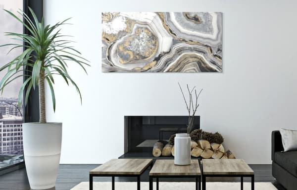 FURNLUX VÄGGKONST GROTTA GRÅ 120CM