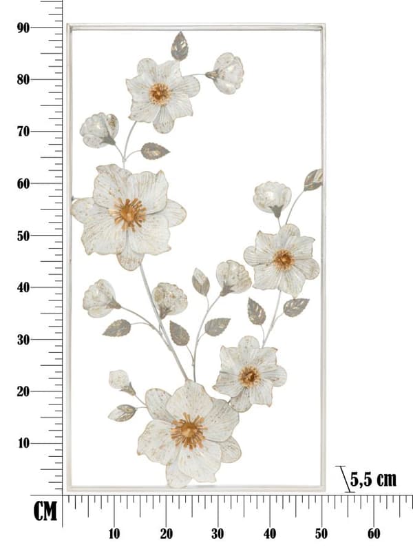 FURNLUX VÄGGKONST FLIX VIT 50CM