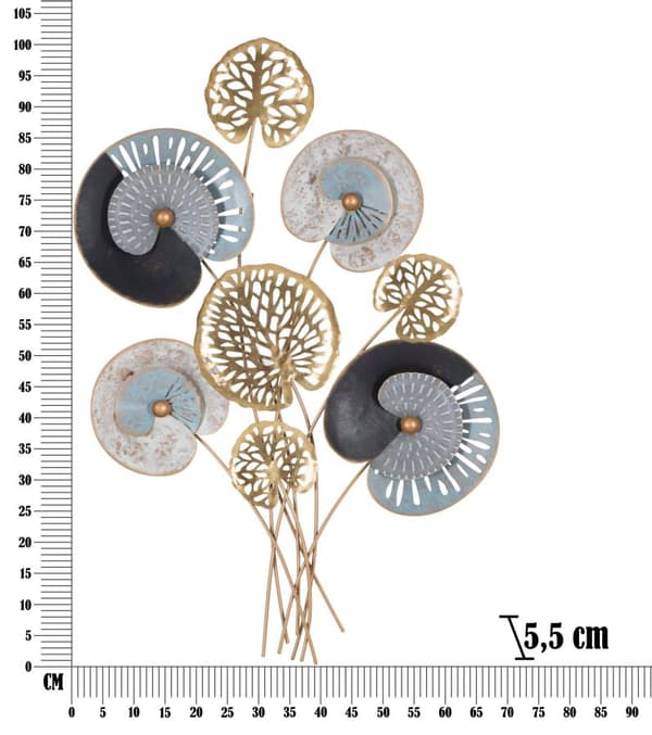 FURNLUX VÄGGKONST GLOTY GRÅ 70CM