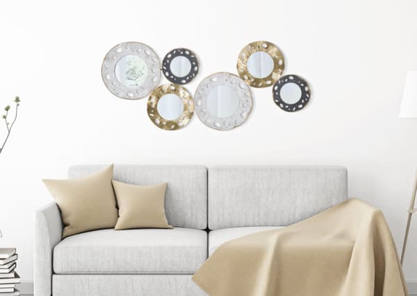 FURNLUX VÄGGKONST GLOTY VIT 104CM