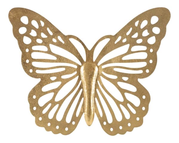FURNLUX VÄGGKONST FJÄRIL GULD 43CM