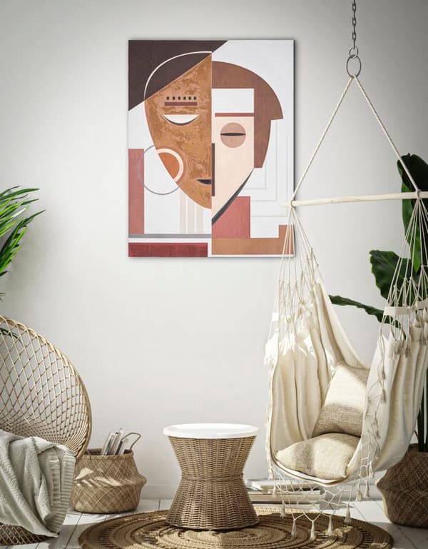 FURNLUX VÄGGKONST ETNISK BEIGE 60CM