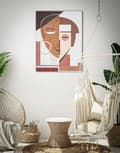 Miniatyrbild 5 av 6: FURNLUX VÄGGKONST ETNISK BEIGE 60CM