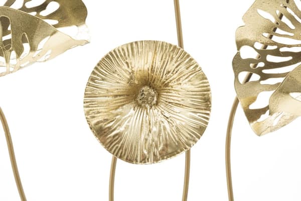 FURNLUX VÄGGKONST BLOMMA GULD 50CM