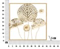 Miniatyrbild 6 av 6: FURNLUX VÄGGKONST BLOMMA GULD 50CM