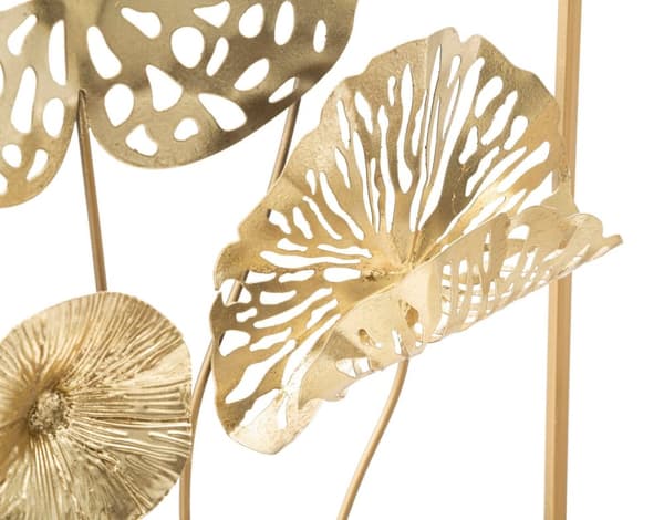 FURNLUX VÄGGKONST BLOMMA GULD 50CM