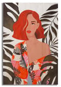 Miniatyrbild 1 av 6: FURNLUX VÄGGKONST LADY RED 80CM