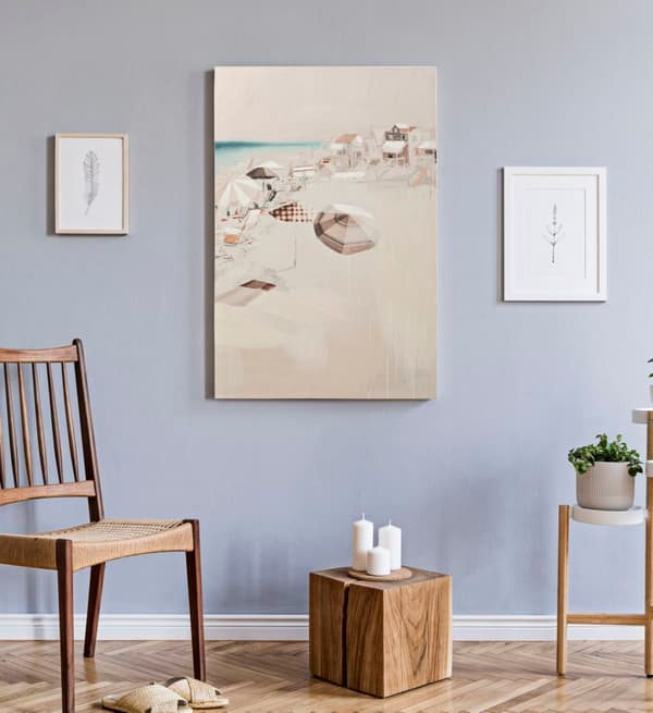 FURNLUX VÄGGKONST STRAND BEIGE 80CM