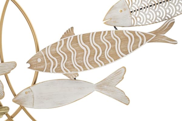 FURNLUX VÄGGKONST FISK BEIGE 143CM