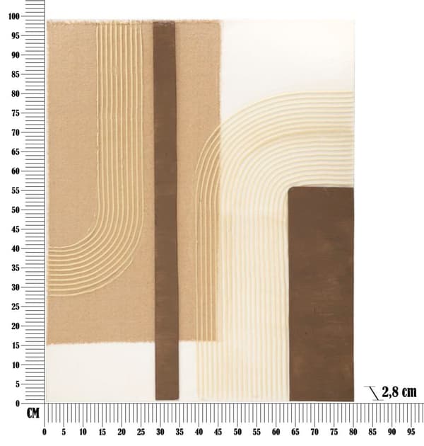 FURNLUX VÄGGKONST LOFTY BEIGE 80CM