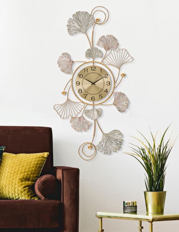 FURNLUX VÄGGKONST BLAD GULD 53CM