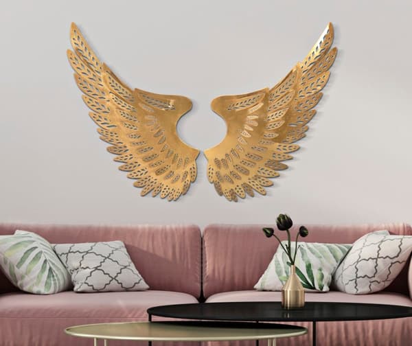 FURNLUX VÄGGKONST ALI GOLD 90CM (2 ST)