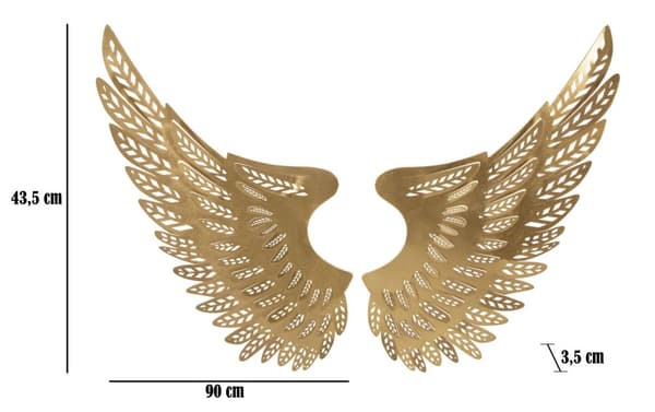 FURNLUX VÄGGKONST ALI GOLD 90CM (2 ST)