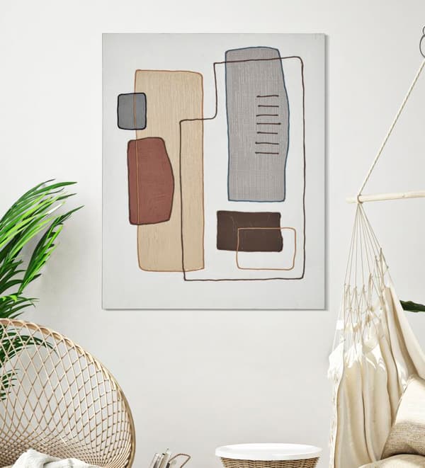 FURNLUX VÄGGKONST FÄRG BEIGE 80CM