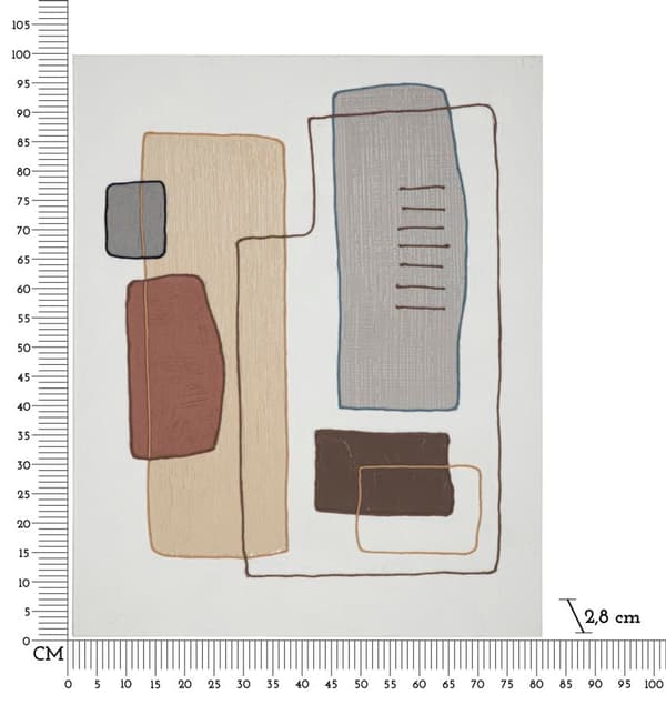 FURNLUX VÄGGKONST FÄRG BEIGE 80CM