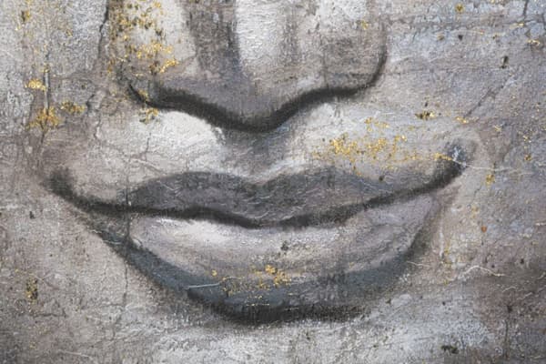 FURNLUX VÄGGKONST BUDDHA GRÅ 80CM
