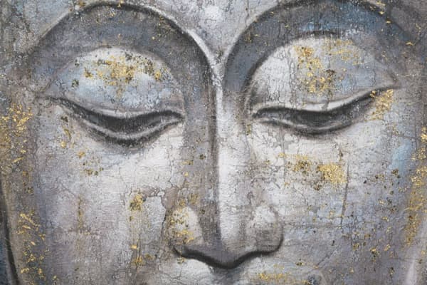 FURNLUX VÄGGKONST BUDDHA GRÅ 80CM