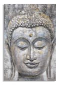 Miniatyrbild 1 av 7: FURNLUX VÄGGKONST BUDDHA GRÅ 80CM
