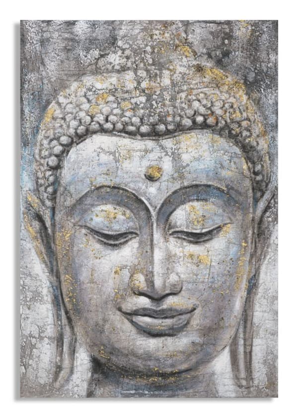 FURNLUX VÄGGKONST BUDDHA GRÅ 80CM