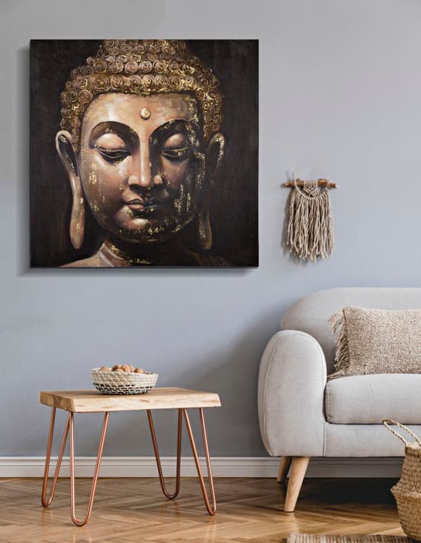FURNLUX VÄGGKONST BUDDHA SVART 100CM