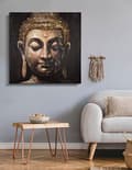 Miniatyrbild 5 av 6: FURNLUX VÄGGKONST BUDDHA SVART 100CM