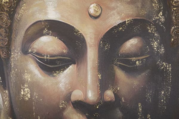 FURNLUX VÄGGKONST BUDDHA SVART 100CM