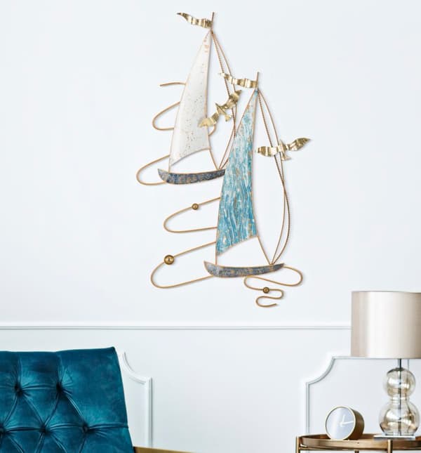 FURNLUX VÄGGKONST VELA BLÅ 52CM