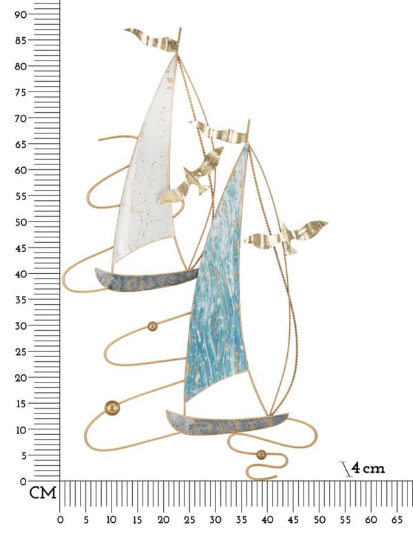 FURNLUX VÄGGKONST VELA BLÅ 52CM