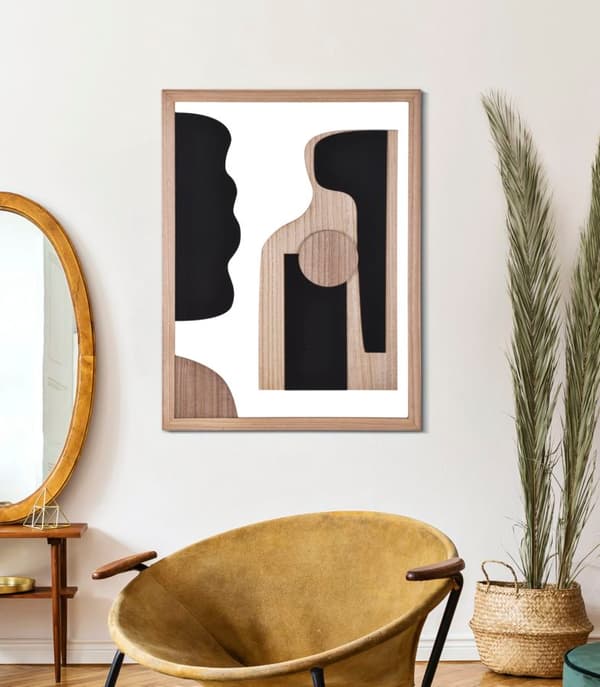 FURNLUX VÆGKUNST ASTROY BEIGE 60CM