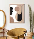 Miniatyrbild 5 av 6: FURNLUX VÄGGKONST ASTROY BEIGE 60CM