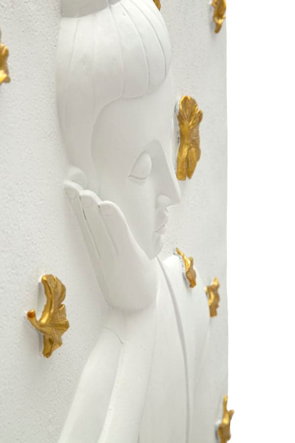 FURNLUX VÄGGKONST BUDDHA VIT 46CM