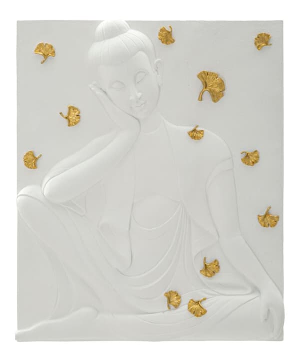 FURNLUX VÄGGKONST BUDDHA VIT 46CM