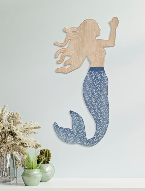 FURNLUX VÄGGKONST SIRENA BLÅ 31CM