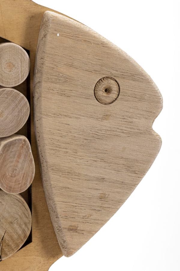 FURNLUX VÄGGKONST FISK BEIGE 43CM