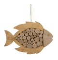 Miniatyrbild 1 av 6: FURNLUX VÄGGKONST FISK BEIGE 43CM