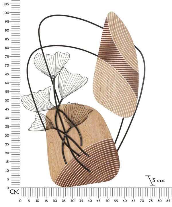 FURNLUX VÆGKUNST TALI SORT 70CM