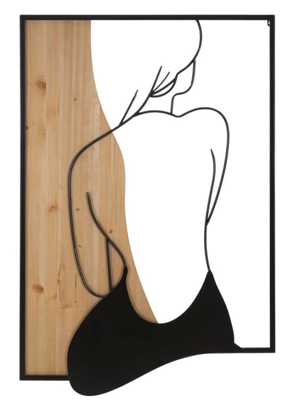 FURNLUX VÄGGKONST SKÖNHET SVART 60CM