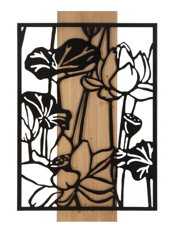 FURNLUX VÆGKUNST LOTUS SORT 60CM