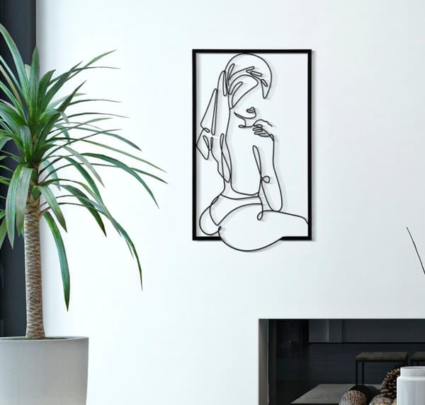 FURNLUX VÄGGKONST MURO SVART 40CM