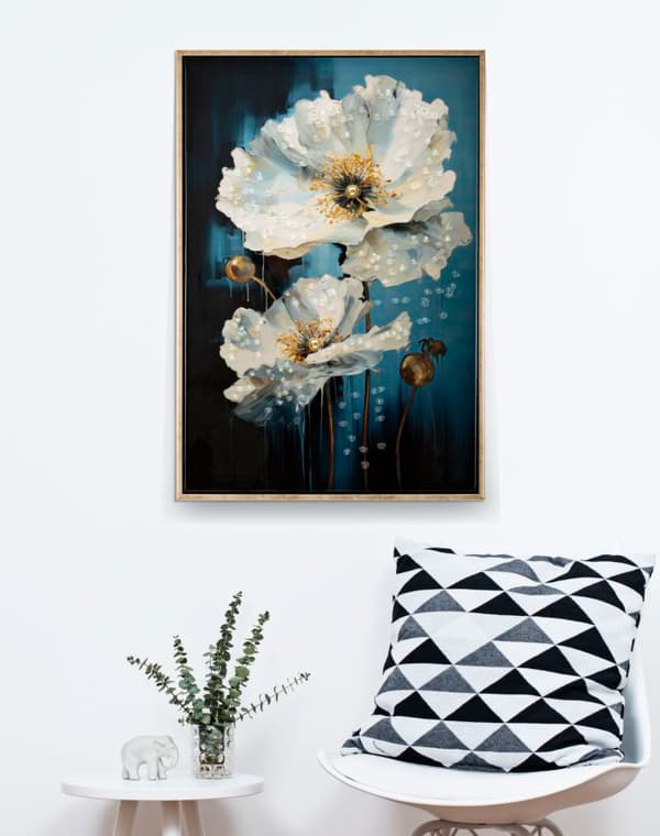 FURNLUX VÄGGKONST BLÅVIT 42CM