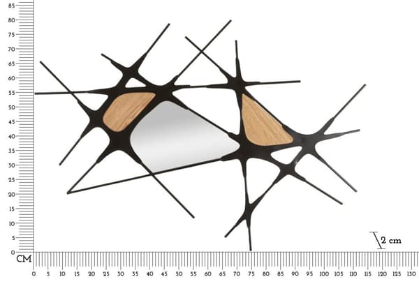 FURNLUX VÄGGKONST ABSTRAKT SVART 114CM