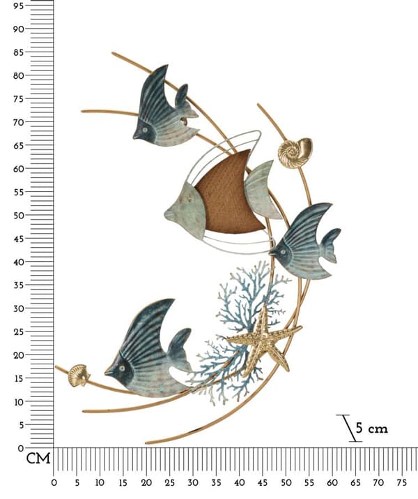 FURNLUX VÄGGKONST DORY BLÅ 61CM