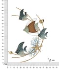 Miniatyrbild 6 av 6: FURNLUX VÄGGKONST DORY BLÅ 61CM